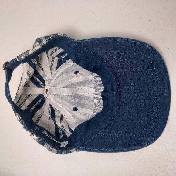 Fright Farm Cap Hat Plaid Strap Back Halloween Haunted House Smithfield PA Vtg - Picture 9 of 13